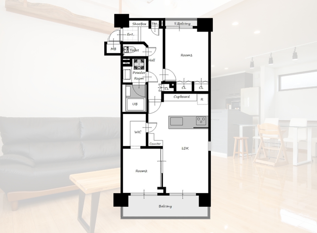 間取りイメージを共有